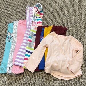 Lot of 12 month long sleeve shirts bundle